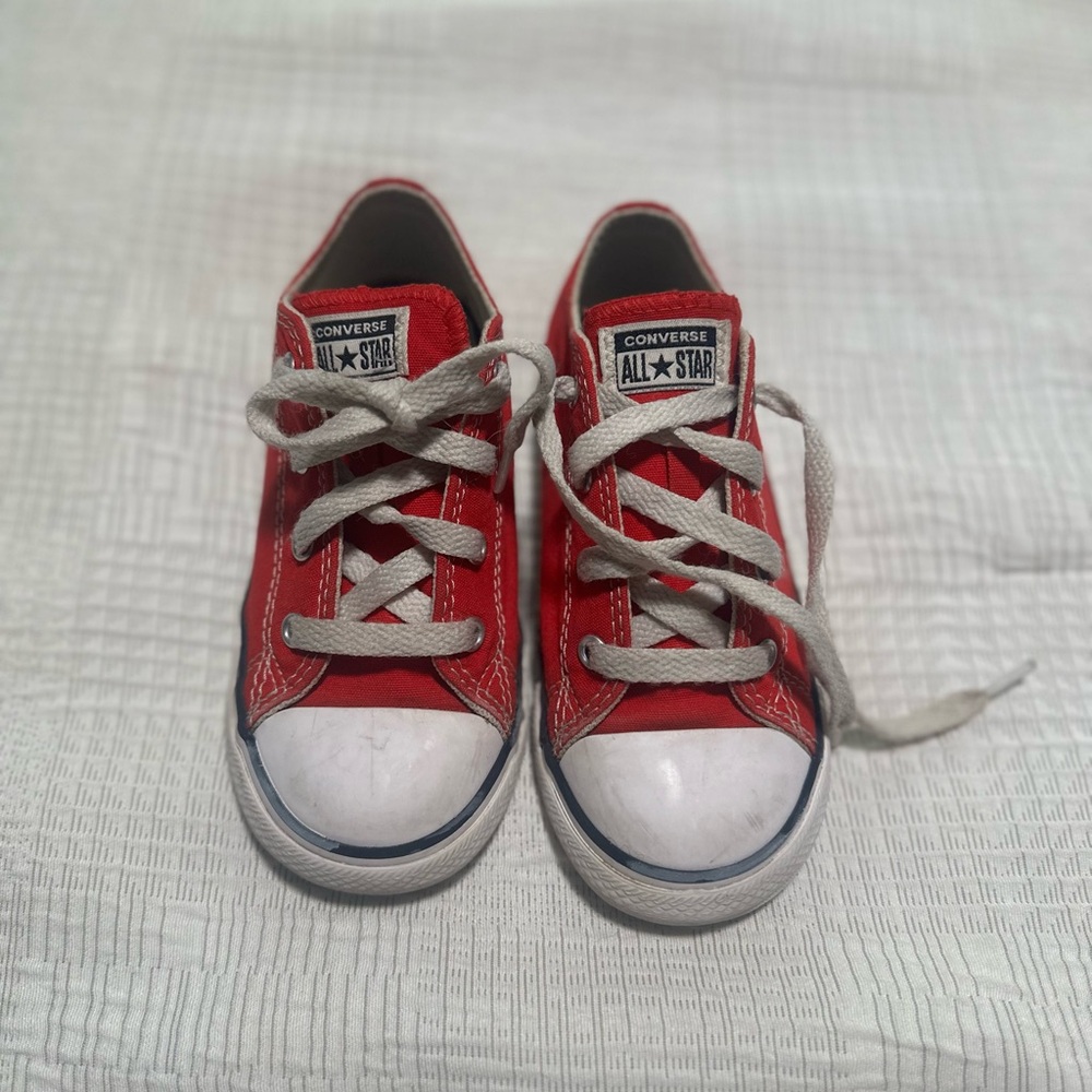 Converse Red and White Chuck Taylor Sneakers